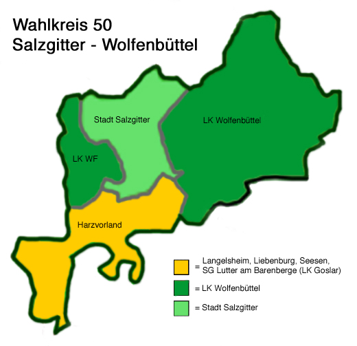 Bundestagswahlkreis 50, Salzgitter-Wolfenbüttel